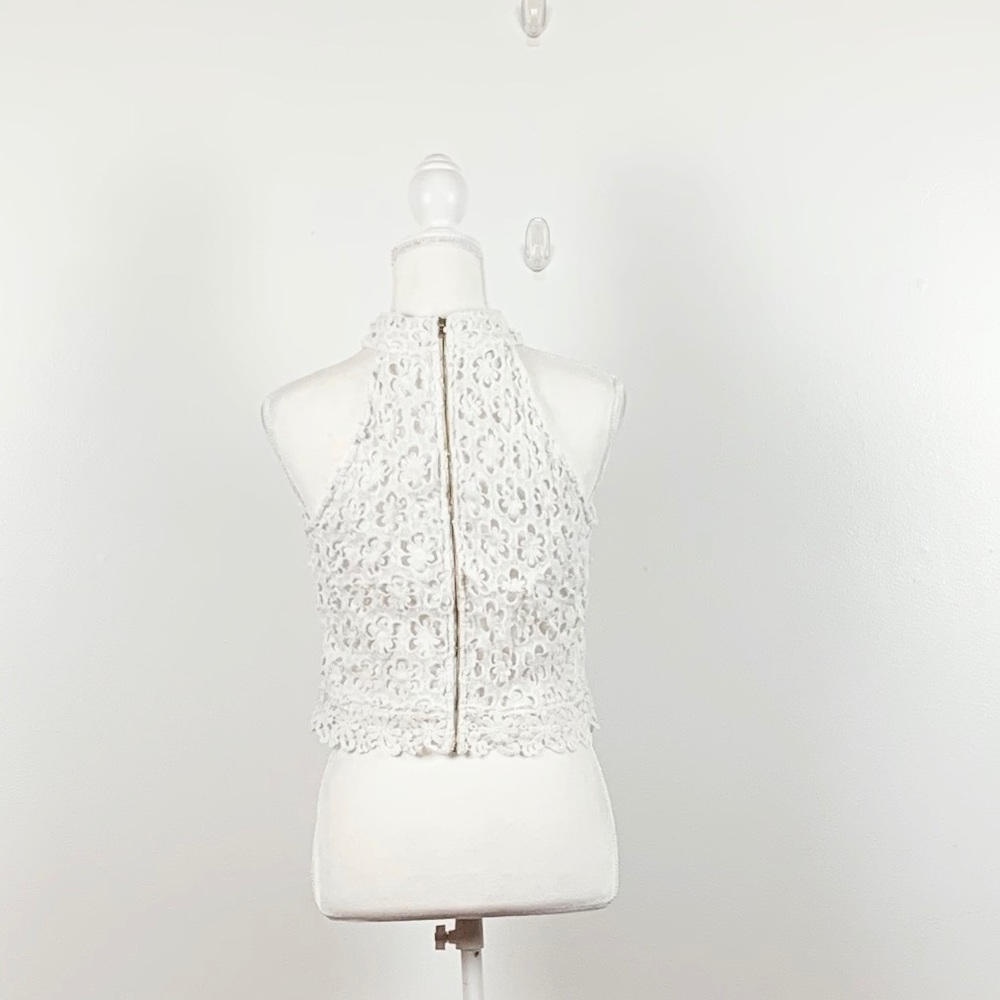 White Romantic lace Top Love letter collection - Picture 3 of 5